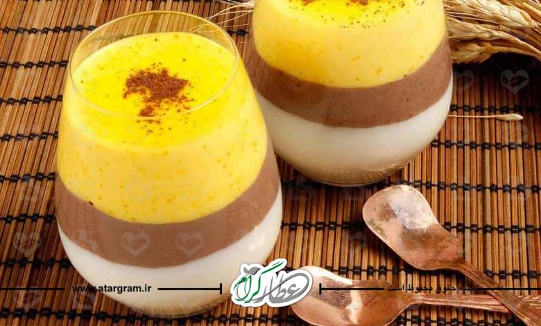 طرز تهیه فرنی زعفرانی