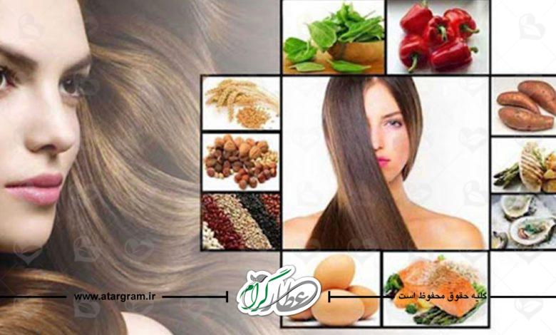رژیم غذایی برای سلامتی موه و درمان ریزش مو در طب سنتی