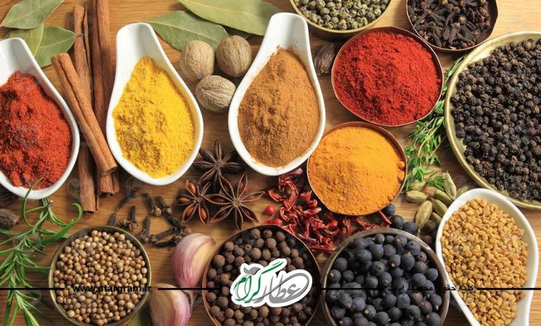 خواص و فواید ادویه ها طب گرم در طب سنتی